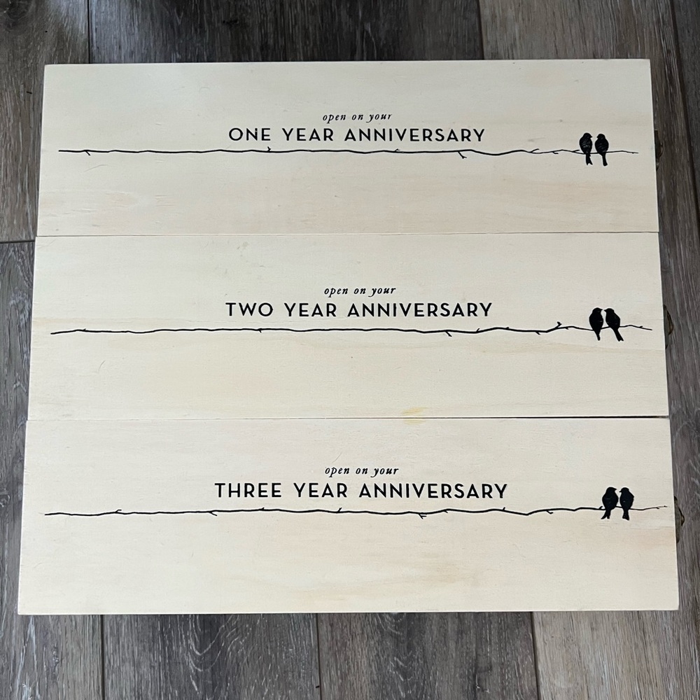 Anniversary Wine Bottle Box